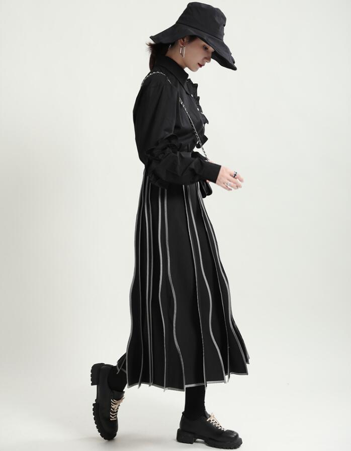 スカート プリーツ ロング丈 秋 冬 フレアスカート バイカラー スカート Aライン ボトムス 春 秋 レディース 個性的 華奢見え 体型カバー おしゃれ カジュアル ナチュラル 女子のカッコイイ スカート プリーツ ロング丈 秋 冬 フレアスカート バイカラー スカート Aライン ボトムス 春 秋 レディース 個性的 華奢見え 体型カバー おしゃれ カジュアル ナチュラル 女子のカッコイイ