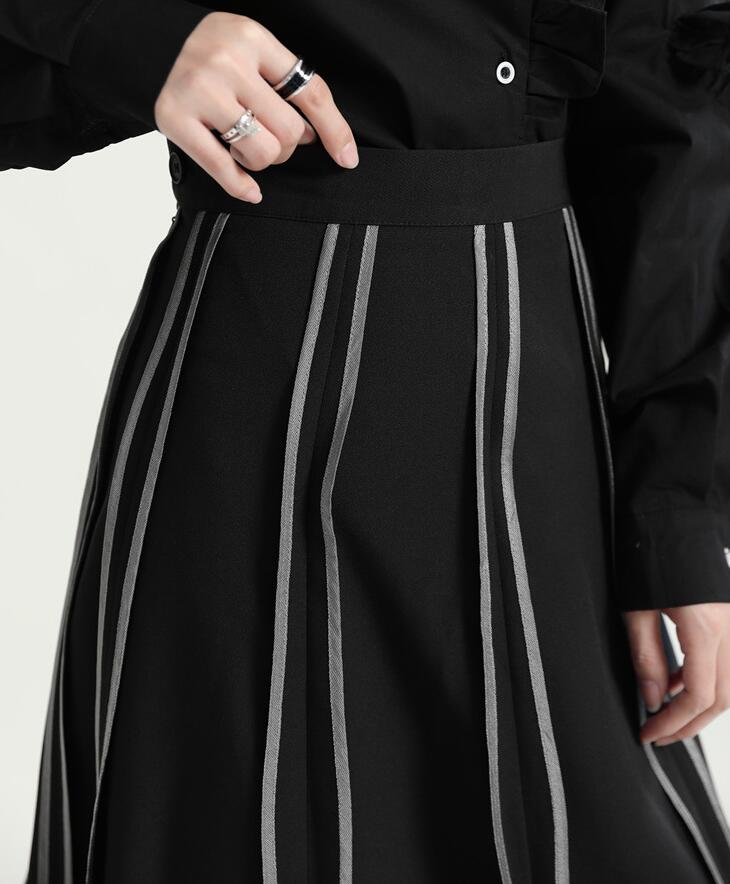 スカート プリーツ ロング丈 秋 冬 フレアスカート バイカラー スカート Aライン ボトムス 春 秋 レディース 個性的 華奢見え 体型カバー おしゃれ カジュアル ナチュラル 女子のカッコイイ スカート プリーツ ロング丈 秋 冬 フレアスカート バイカラー スカート Aライン ボトムス 春 秋 レディース 個性的 華奢見え 体型カバー おしゃれ カジュアル ナチュラル 女子のカッコイイ