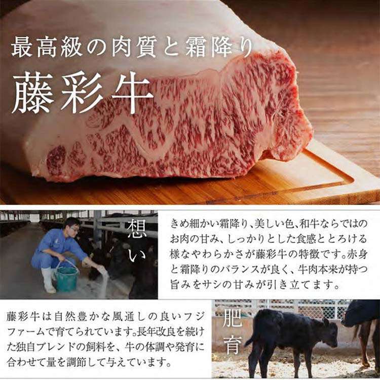 冷凍便でお届けします 藤彩牛 ローススライス 300g フジチク ギフト包装 二重包装で発送 離島は配送不可 販売元より直送 お歳暮 お中元 お土産 ご進物 ギフト 贈り物に最適