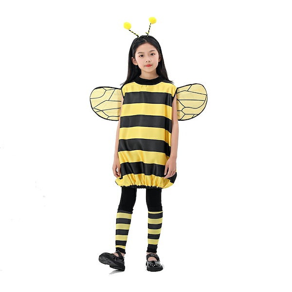 子ども みつばち ロンパース ベビー ハチ 蜂 おむつ キッズ 赤ちゃん
