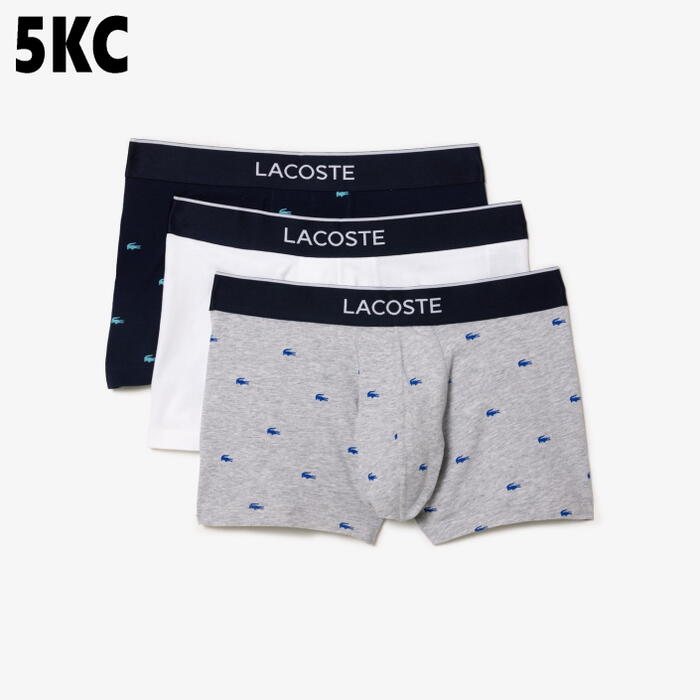 マルチ ワニデザイン 3パック ボクサーパンツ 5H3411-10 5KC/グレー W3T/ネイビー VDP/ブラック マルチ ワニデザイン 3パック ボクサーパンツ 5H3411-10 5KC/グレー W3T/ネイビー VDP/ブラック