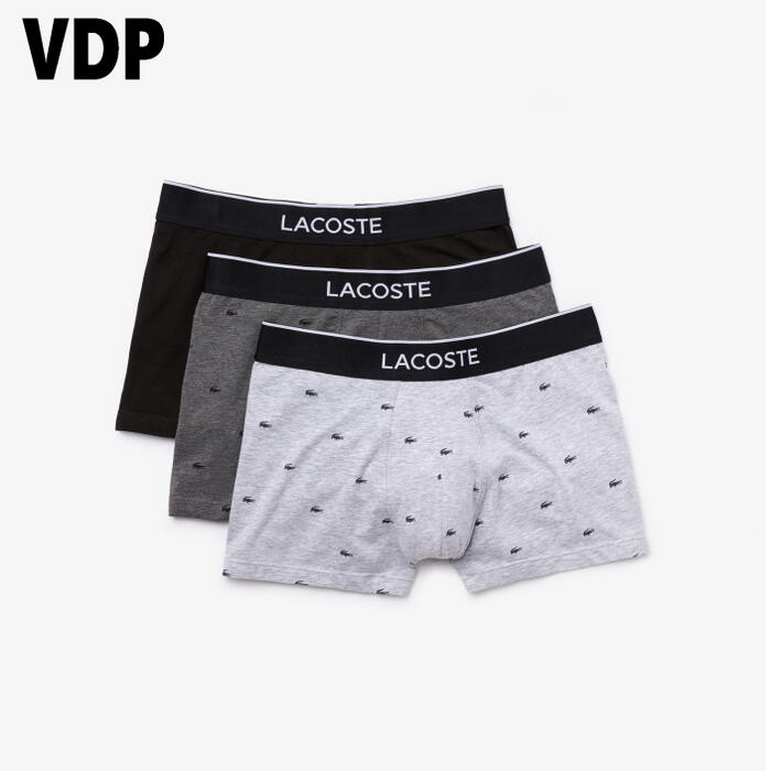 マルチ ワニデザイン 3パック ボクサーパンツ 5H3411-10 5KC/グレー W3T/ネイビー VDP/ブラック マルチ ワニデザイン 3パック ボクサーパンツ 5H3411-10 5KC/グレー W3T/ネイビー VDP/ブラック