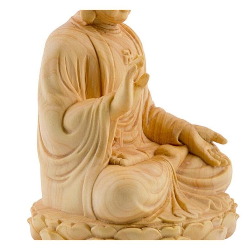 【新品追加】木彫仏像 木彫り 卍仏像 木製 仏像 釈迦如来 座像 2.0 桧木 本体のみ 釈迦如来像 曹洞宗 臨済宗 天台宗 禅宗 本尊 お釈迦様 座