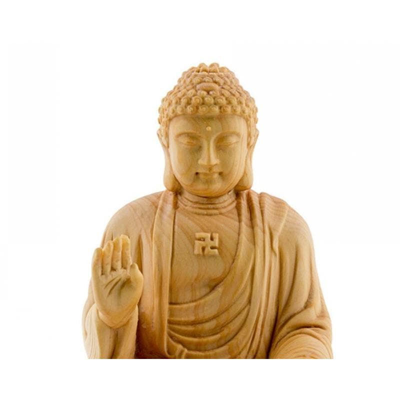 【新品追加】木彫仏像 木彫り 卍仏像 木製 仏像 釈迦如来 座像 2.0 桧木 本体のみ 釈迦如来像 曹洞宗 臨済宗 天台宗 禅宗 本尊 お釈迦様 座