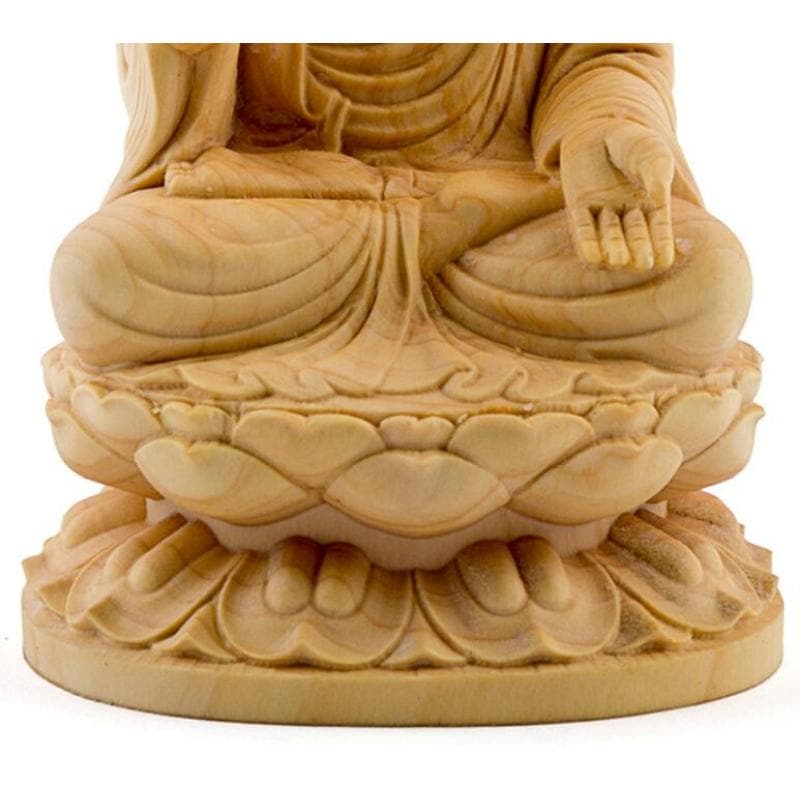 【新品追加】木彫仏像 木彫り 卍仏像 木製 仏像 釈迦如来 座像 2.0 桧木 本体のみ 釈迦如来像 曹洞宗 臨済宗 天台宗 禅宗 本尊 お釈迦様 座