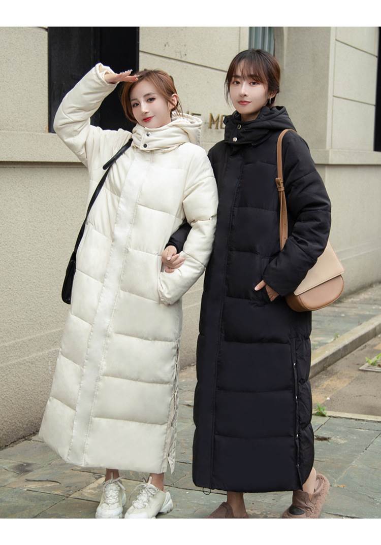 母の日リピーター続出4色 ロングダウン もこもこアウター 中綿コート フード付き ウエスト ミモレ丈 ぺディン スタンドカラー 大人可愛い カーキ グリーン ブラック ベージュ 上着 ロングダウン ポ