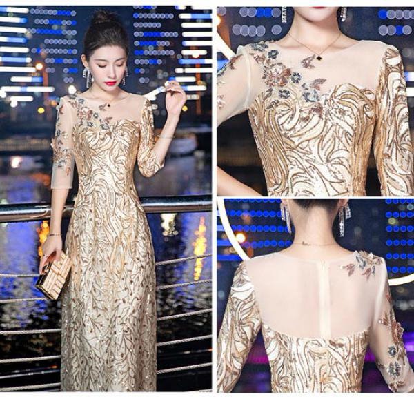 Qoo10] イブニングドレス ロングドレス カラオケ