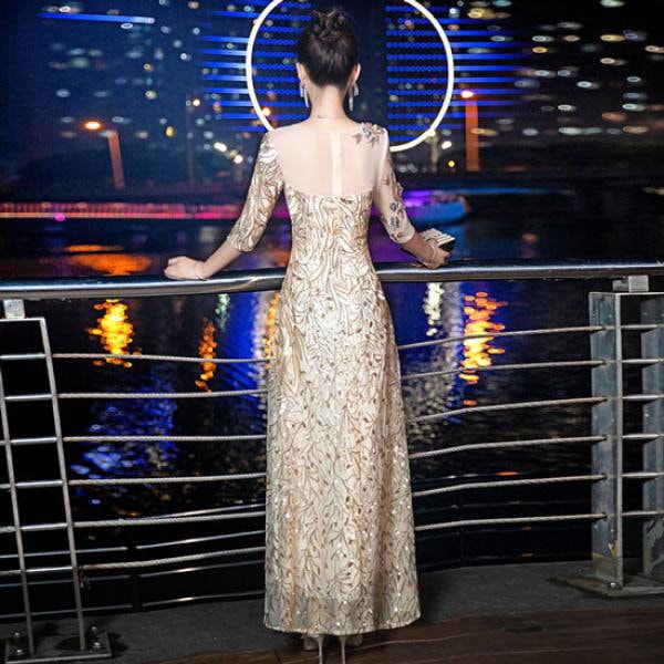 Qoo10] イブニングドレス ロングドレス カラオケ