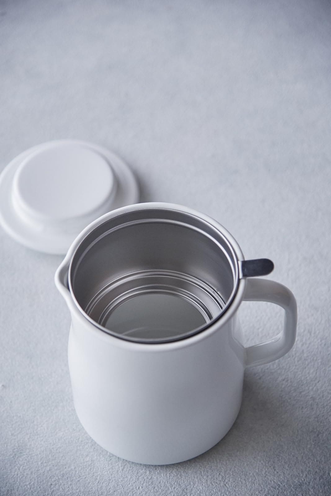 野田琺瑯(Nodahoro) オイルポット ホーロー 耐熱 800ml 日本製 ロカポ ホワイト NOL-800