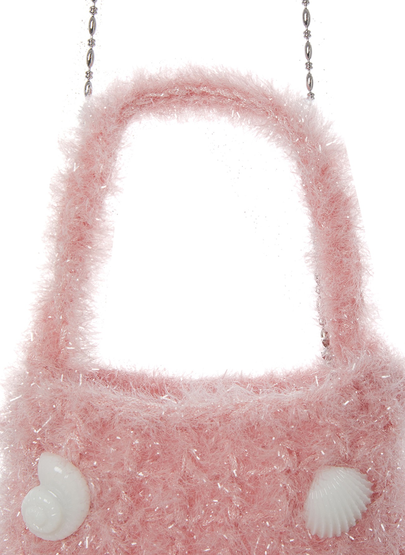 【THEOPEN PRODUCT】SEA COLLECTION KNITTED BAG, PINK THEOPENPRODUCT】 SEA COLLECTION KNITTED BAG : PINK