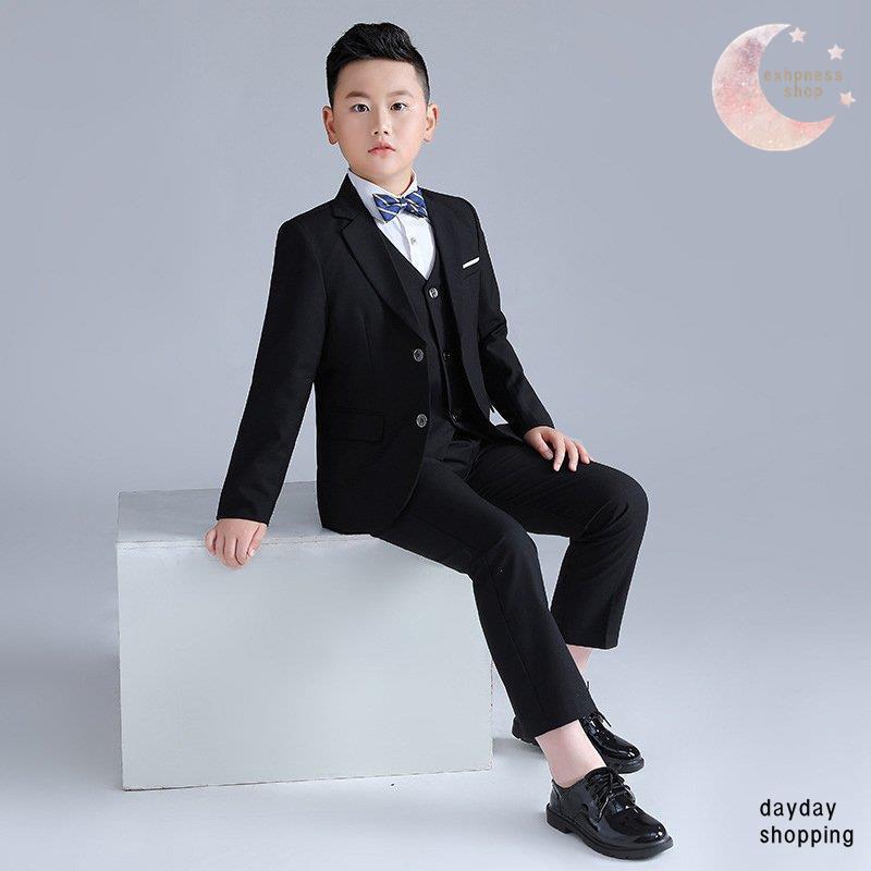 子供服 スーツ 男の子 フォーマル 入学式 上下セット 1/3/4/5点セット ジュニア キッズ 男児 卒園式 入園式 結婚式 発表会 卒業式 喪服 130180cm 大きいサイズ