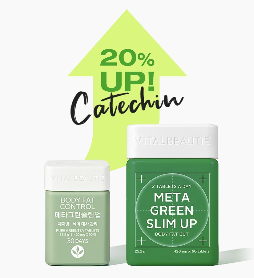 [ 1+1 NEW] メタグリーン スリムアップ 30日分 +30日分 (2BOX) カテキン 1+1