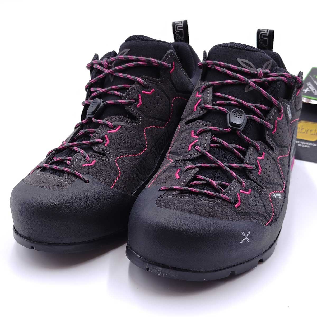【中古・未使用品】モンチュラ YARU GORE-TEX ヤル 登山靴 トレッキングシューズ サイズUK5.5 (24cm) チャコールグレー S3GA00W レディース MONTURA アプローチ