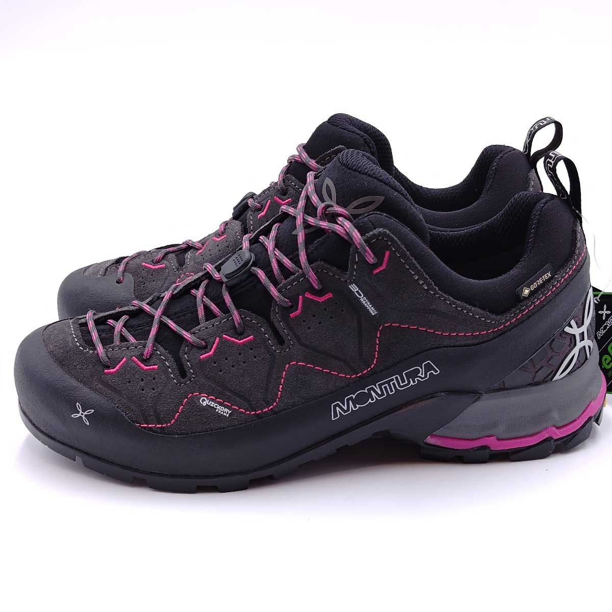【中古・未使用品】モンチュラ YARU GORE-TEX ヤル 登山靴 トレッキングシューズ サイズUK5.5 (24cm) チャコールグレー S3GA00W レディース MONTURA アプローチ