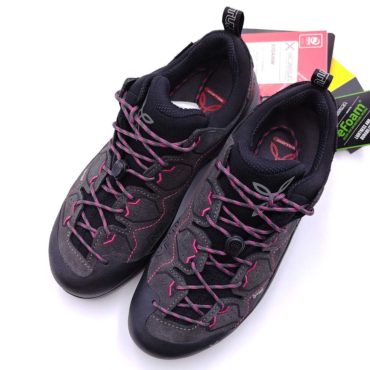 【中古・未使用品】モンチュラ YARU GORE-TEX ヤル 登山靴 トレッキングシューズ サイズUK5.5 (24cm) チャコールグレー S3GA00W レディース MONTURA アプローチ