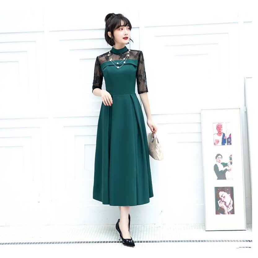 パーティードレス 結婚式 大きい ミモレ丈ワンピース 30代 40代 50代 袖あり きれいめ お呼 パーティードレス 結婚式 大きい ミモレ丈ワンピース 30代 40代 50代 袖あり きれいめ お呼