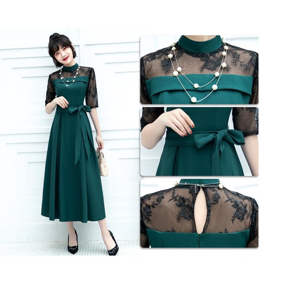 パーティードレス 結婚式 大きい ミモレ丈ワンピース 30代 40代 50代 袖あり きれいめ お呼 パーティードレス 結婚式 大きい ミモレ丈ワンピース 30代 40代 50代 袖あり きれいめ お呼