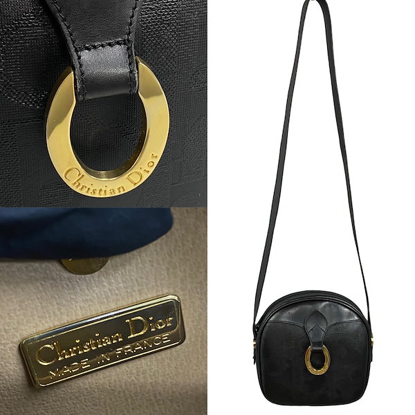 Qoo10] Dior ヴィンテージ ロゴ 金具ショルダーバッグ