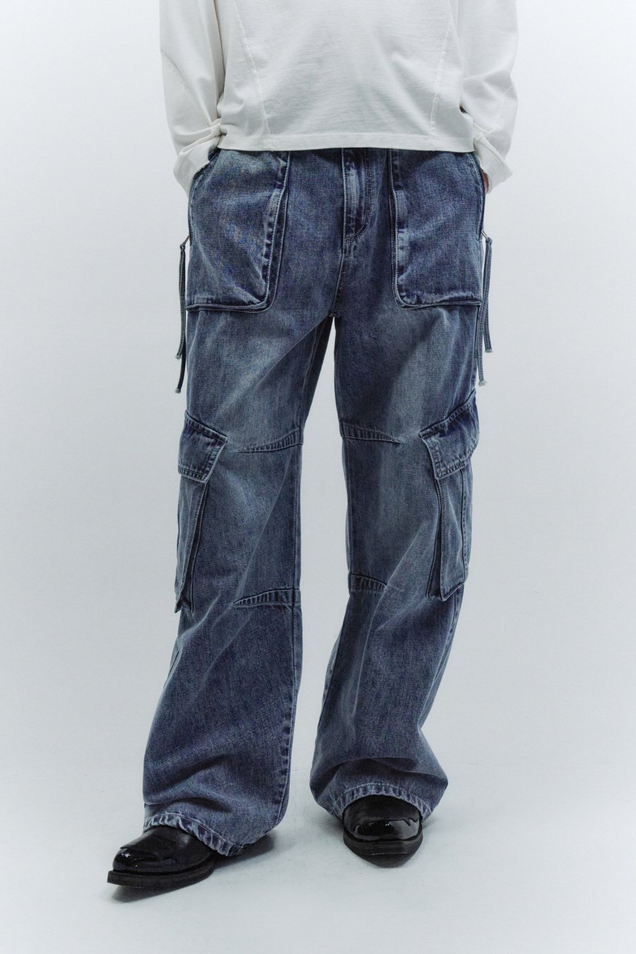最終価格【INSILENCE】OBJECT CARGO DENIM PANTS INSILENCE】 OBJECT CARGO DENIM メンズファッションアイテム