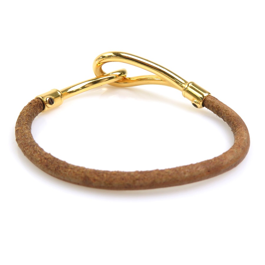 エルメス HERMES ブレスレット ジャンボ レザー/メタル ブラウン/ゴールド レディース e60547a エルメス HERMES ブレスレット ジャンボ レザー/メタル ブラウン/ゴールド レディース e60547a