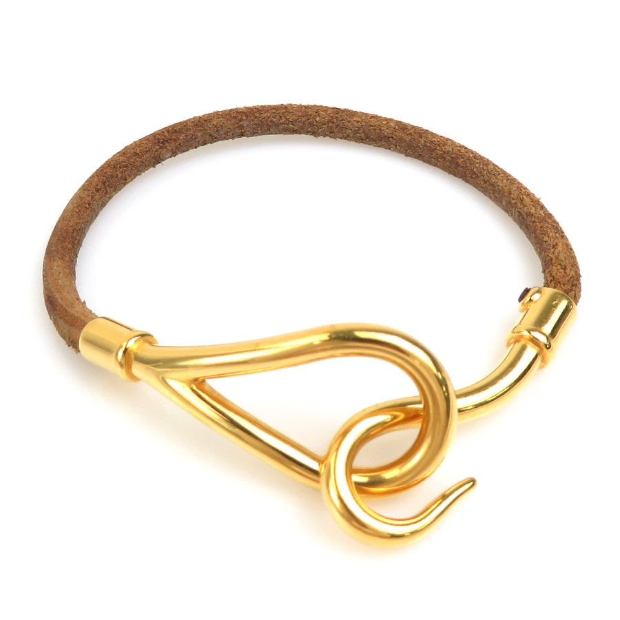 エルメス HERMES ブレスレット ジャンボ レザー/メタル ブラウン/ゴールド レディース e60547a エルメス HERMES ブレスレット ジャンボ レザー/メタル ブラウン/ゴールド レディース e60547a