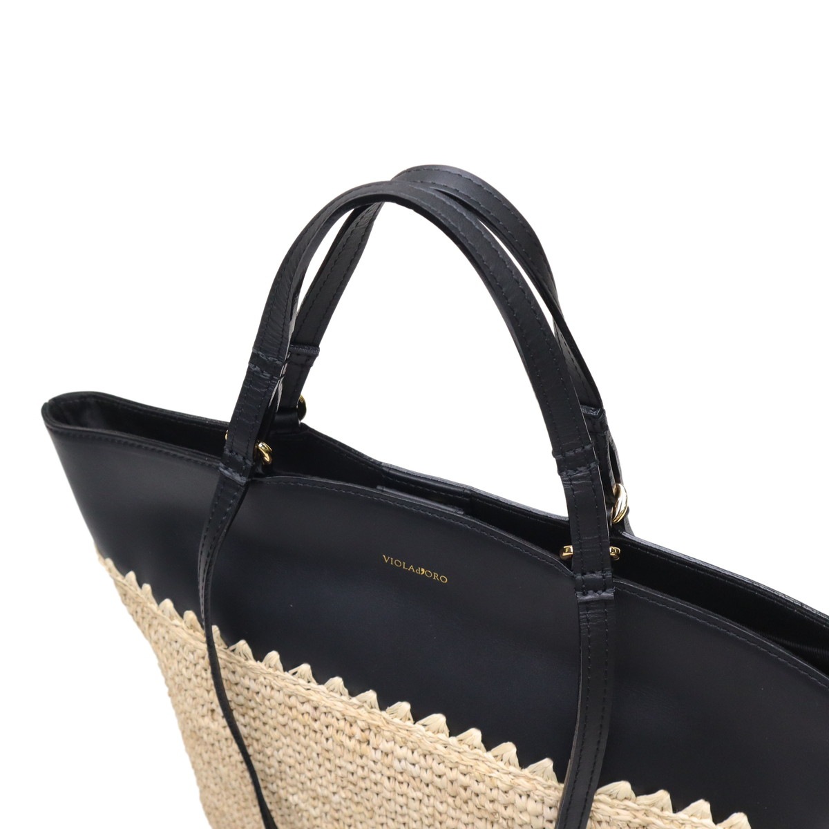 正規品 トートバッグ レディース ブランド 女性 おしゃれ ナチュラル 手持ち 肩がけ 軽量 A4 縦 本革 レザー かご SANDRO ラフィア V-8841