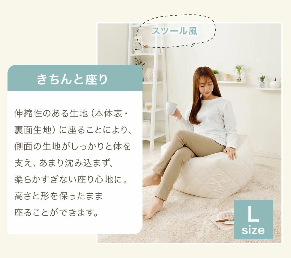 ビーズクッション 本体 補充 人をダメにする 日本製 クッション ソファー 白 韓国 おしゃれ ピンク Lサイズ ビーズクッション 本体 補充 人をダメにする 日本製 クッション ソファー 白 韓国 おしゃれ ピンク Lサイズ