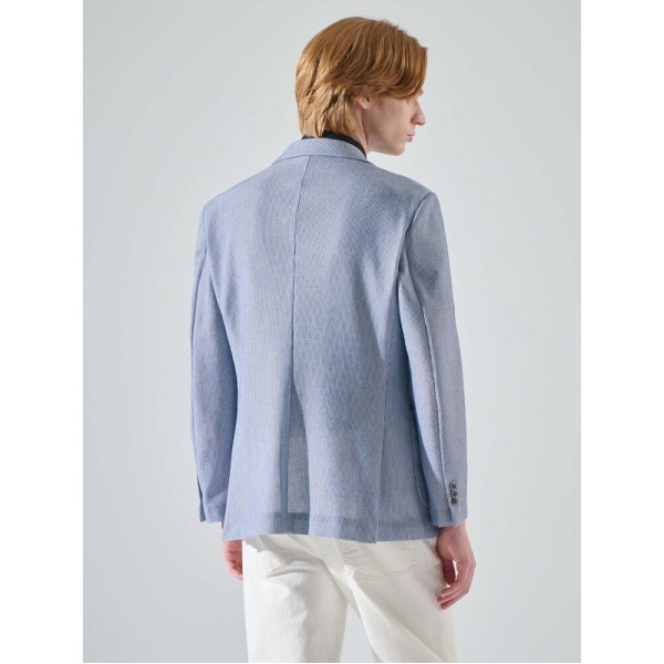 (Logadis) ウールブレンドラッセルティッシュソリッドライクライクライクライクライトジャケットブルー (RY4311P51P) (Logadis) ウールブレンドラッセルティッシュソリッドライクライクライクライクライトジャケットブルー (RY4311P51P)