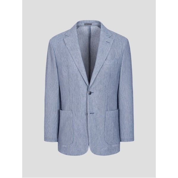 (Logadis) ウールブレンドラッセルティッシュソリッドライクライクライクライクライトジャケットブルー (RY4311P51P) (Logadis) ウールブレンドラッセルティッシュソリッドライクライクライクライクライトジャケットブルー (RY4311P51P)