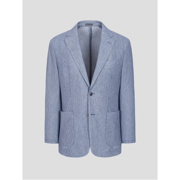 (Logadis) ウールブレンドラッセルティッシュソリッドライクライクライクライクライトジャケットブルー (RY4311P51P) (Logadis) ウールブレンドラッセルティッシュソリッドライクライクライクライクライトジャケットブルー (RY4311P51P)