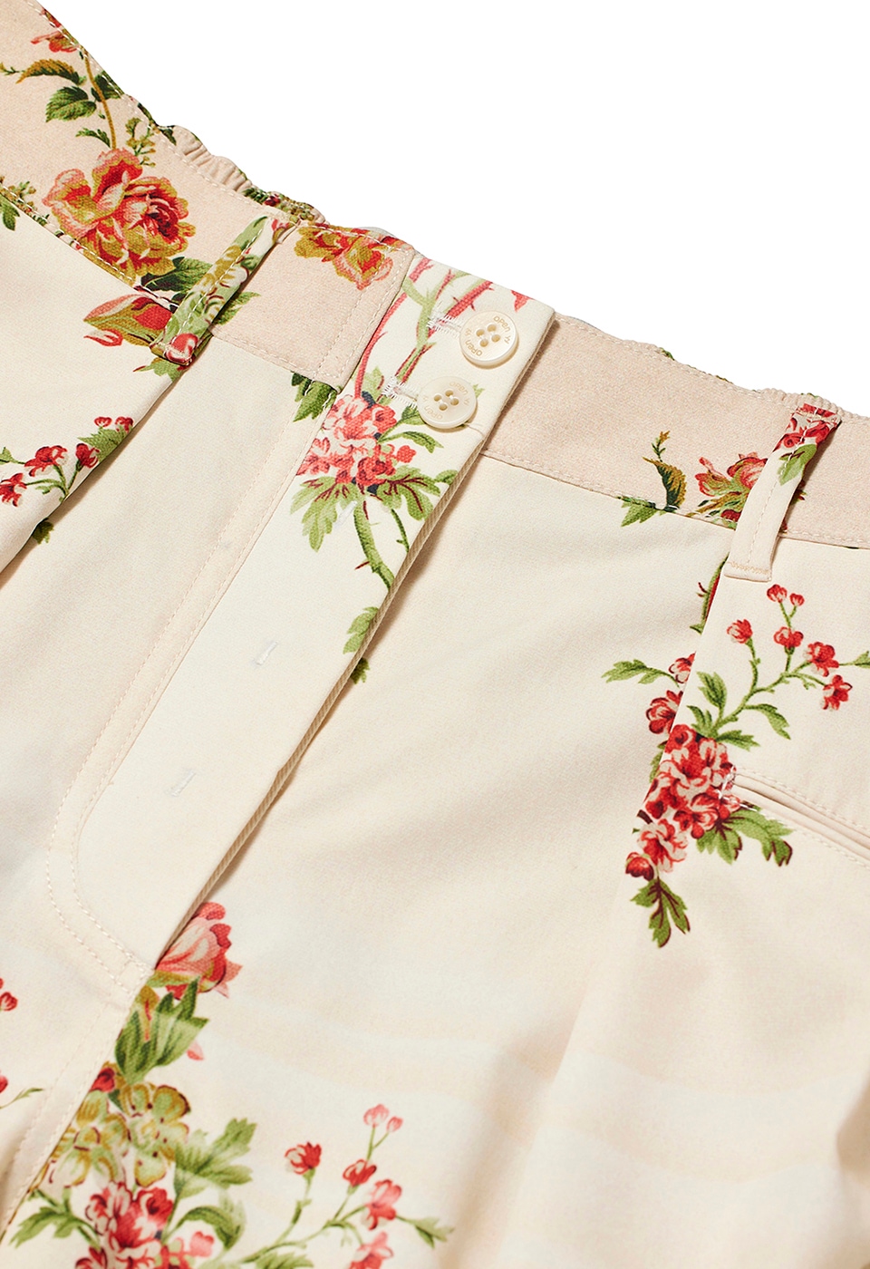 【Open Yy】★PANELED PAJAMA PANTS♪BEIGE♪大人気★ Beige & Navy YY Color Block Lounge Pants by OPEN YY on Sale