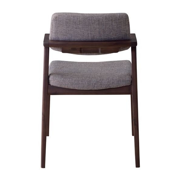 ダイニングチェア パーソナルチェア 約幅52cm グレー 木製 合皮 完成品 リビング 在宅ワーク 店舗 インテリア家具