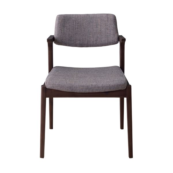 ダイニングチェア パーソナルチェア 約幅52cm グレー 木製 合皮 完成品 リビング 在宅ワーク 店舗 インテリア家具