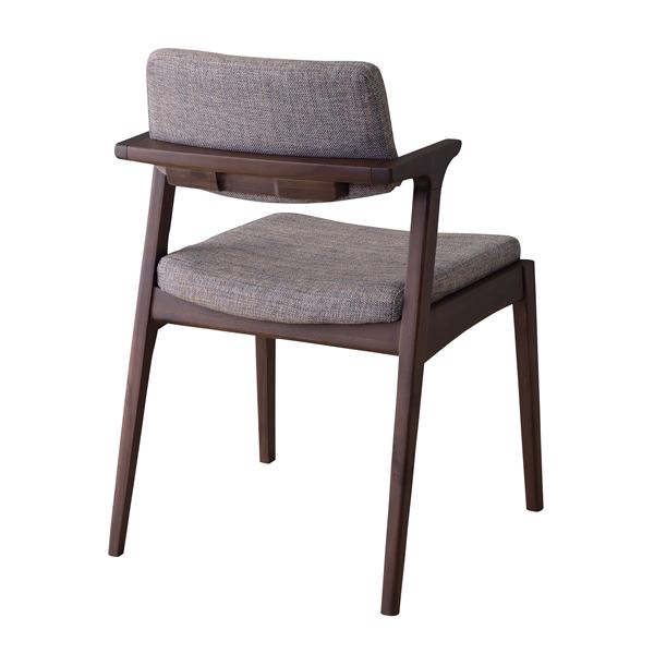 ダイニングチェア パーソナルチェア 約幅52cm グレー 木製 合皮 完成品 リビング 在宅ワーク 店舗 インテリア家具