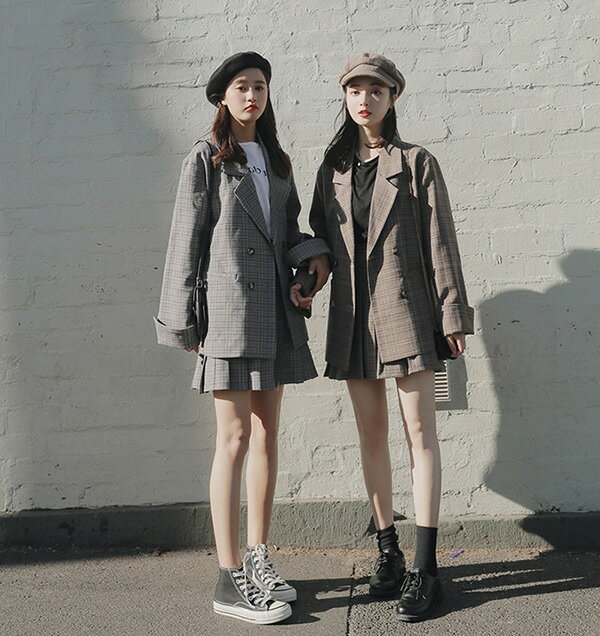 セットアップレディースチェック柄スーツ2点セットスリムカジュアルスカートプリーツジャケットスーツジャケットエレガントお出かけオフィス入学式卒業式入園式おしゃれ