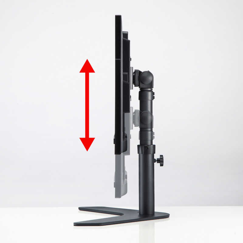 サンワサプライ 卓上モニタースタンド(回転・高さ調整付き) CR-LAD1110BK サンワサプライ 卓上モニタースタンド(回転・高さ調整付き) CR-LAD1110BK