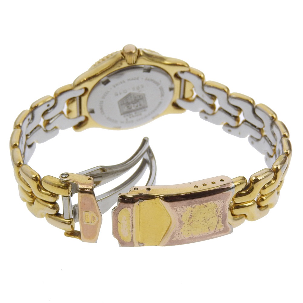 セル デイト S94.015 腕時計 金メッキ ステンレススチール クオーツ アナログ表示 レディース ベージュ文字盤 中古品 セル デイト S94.015 腕時計 金メッキ ステンレススチール クオーツ アナログ表示 レディース ベージュ文字盤 中古品