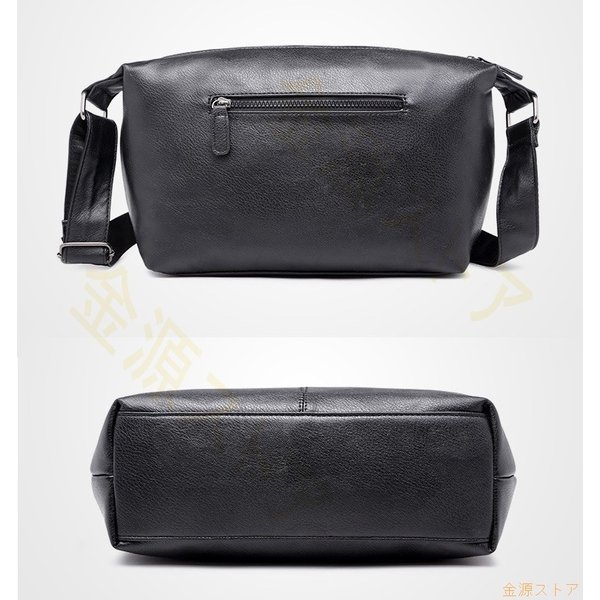 ショルダーバッグ ビジネス PU 斜め掛け メンズ 軽量 レザー 男女兼用