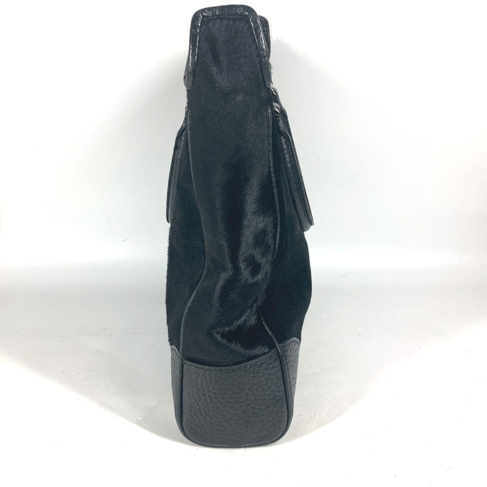 ショルダーバッグ M95247 カバウィスラー ハンドバッグ カバン 肩掛け 縦型 ハラコ ブラック