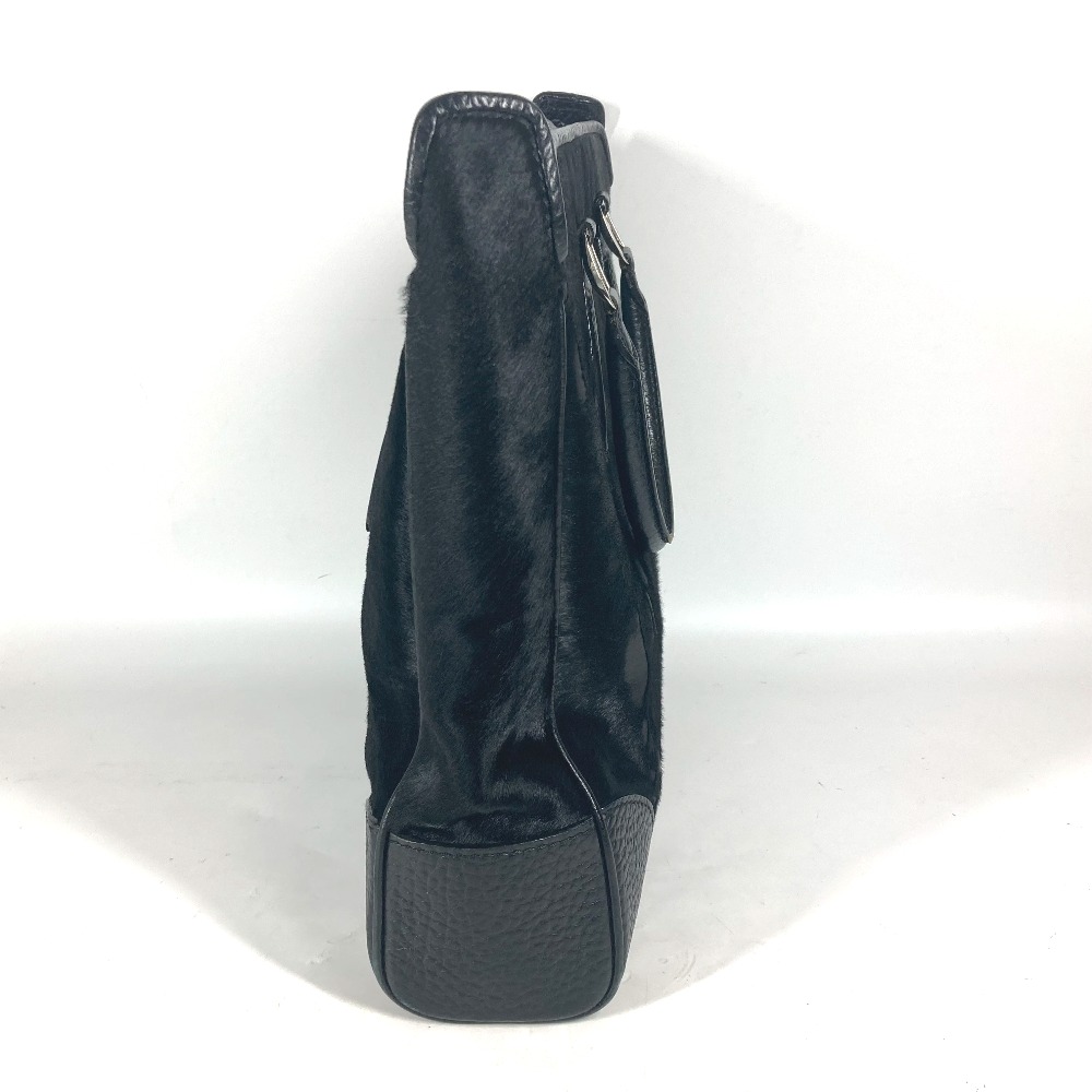 ショルダーバッグ M95247 カバウィスラー ハンドバッグ カバン 肩掛け 縦型 ハラコ ブラック