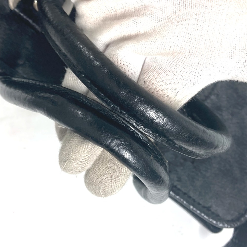 ショルダーバッグ M95247 カバウィスラー ハンドバッグ カバン 肩掛け 縦型 ハラコ ブラック