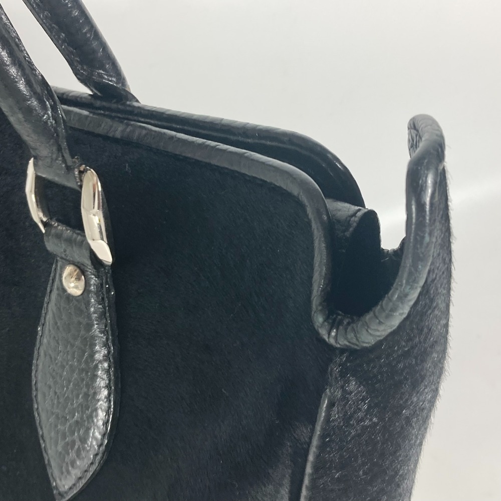 ショルダーバッグ M95247 カバウィスラー ハンドバッグ カバン 肩掛け 縦型 ハラコ ブラック