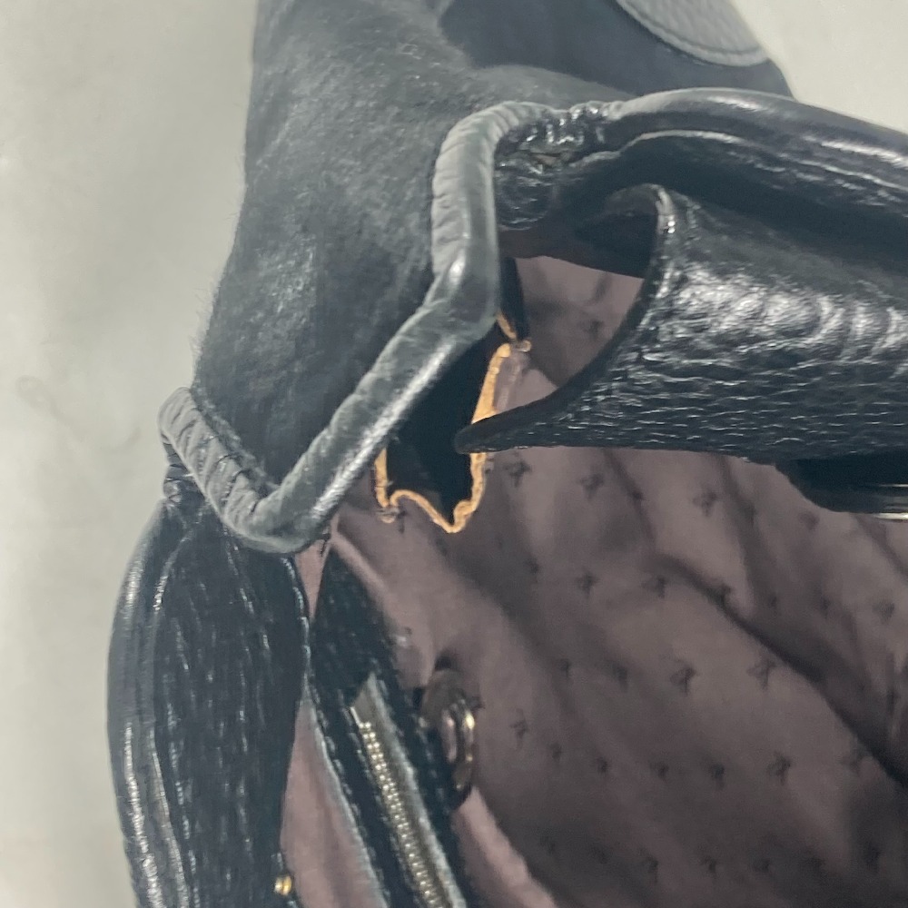 ショルダーバッグ M95247 カバウィスラー ハンドバッグ カバン 肩掛け 縦型 ハラコ ブラック