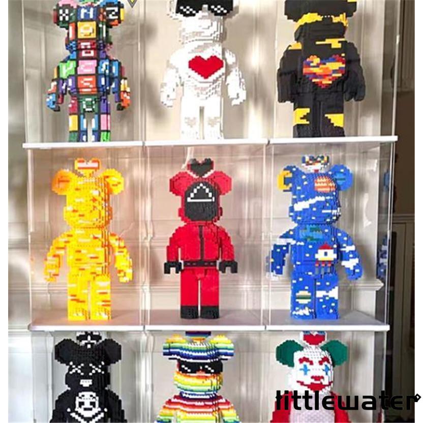 フィギュアケース コレクションケース 透明扉 扉付き 人形ケース アクリケース 大型 幅30ｘ奥行30ｘ高40cm 板厚3mm UVカット 透明収納 模型 防塵