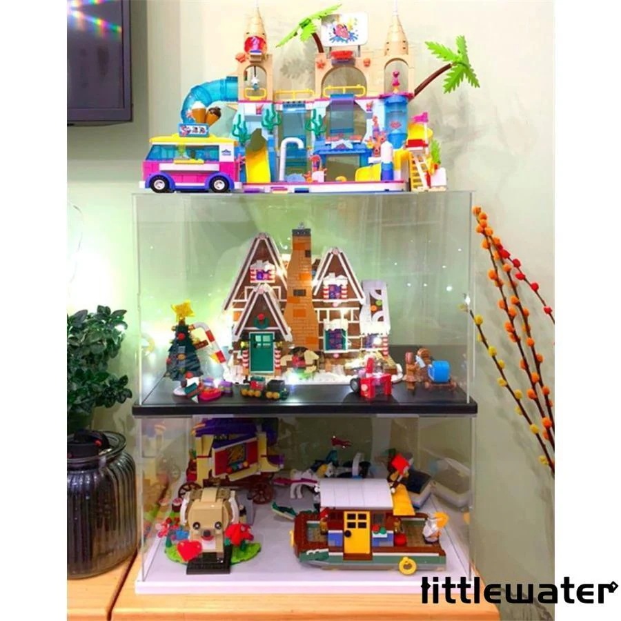 フィギュアケース コレクションケース 透明扉 扉付き 人形ケース アクリケース 大型 幅30ｘ奥行30ｘ高40cm 板厚3mm UVカット 透明収納 模型 防塵