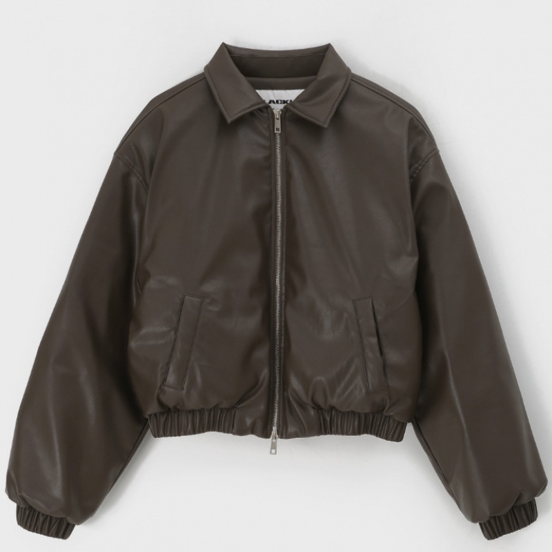 BLACK UP [MADE] ジンブルレザーカラーパッド (100% ダックダウン)