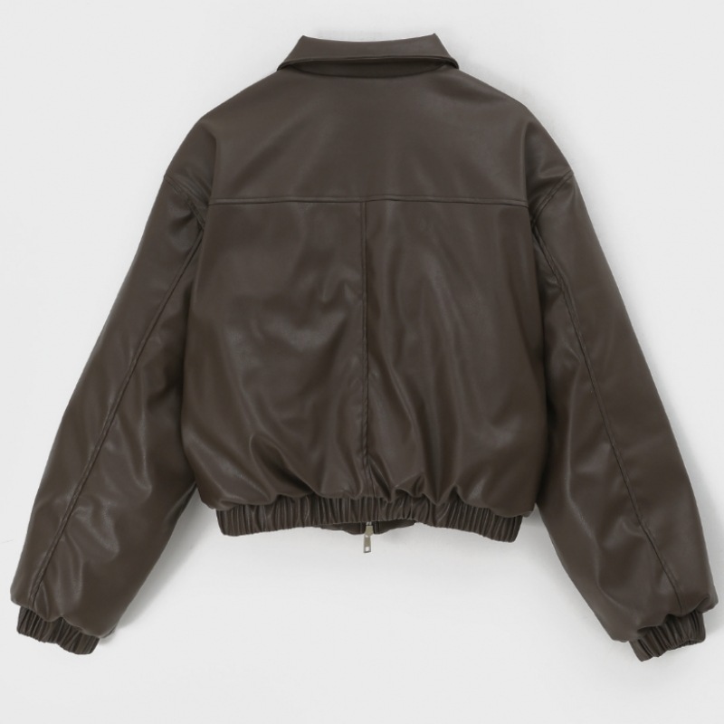 BLACK UP [MADE] ジンブルレザーカラーパッド (100% ダックダウン)