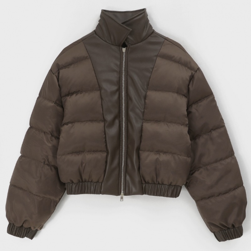 BLACK UP [MADE] ジンブルレザーカラーパッド (100% ダックダウン)