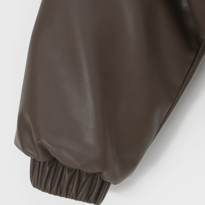 BLACK UP [MADE] ジンブルレザーカラーパッド (100% ダックダウン)