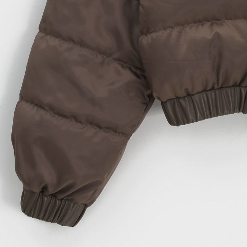 BLACK UP [MADE] ジンブルレザーカラーパッド (100% ダックダウン)